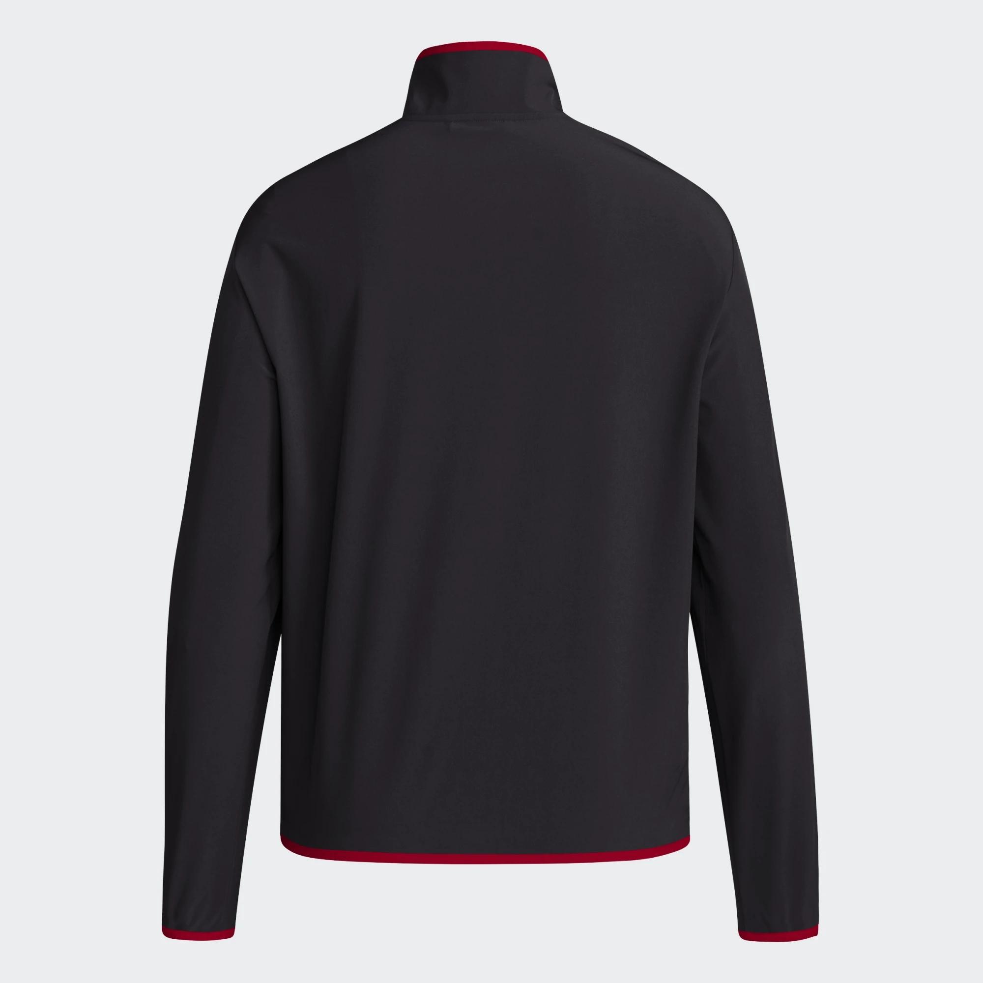 Black Sideline 2024 Long Sleeve Halfzip Pullover - Wolfhead